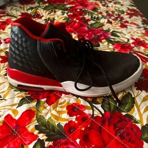 Black and Red Air Jordan Academy Basket Ball shoes